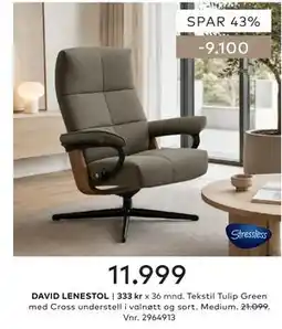Skeidar DAVID LENESTOL tilbud