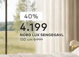 Skeidar NORD LUX SENGEGAVL tilbud
