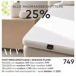 Skeidar ALLE MADRASSBESKYTTERE tilbud