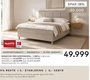 Skeidar SENSITIVE 1000 KONTINENTAL tilbud