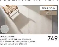 Skeidar OPPDAL TEPPE tilbud
