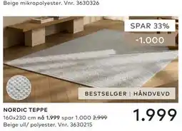 Skeidar NORDIC TEPPE tilbud