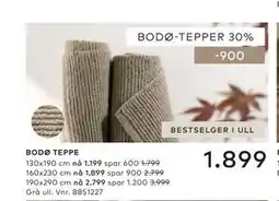 Skeidar BODØ TEPPE tilbud