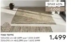 Skeidar TIND TEPPE tilbud
