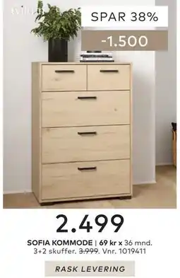 Skeidar SOFIA KOMMODE tilbud