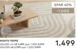 Skeidar MISATO TEPPE tilbud