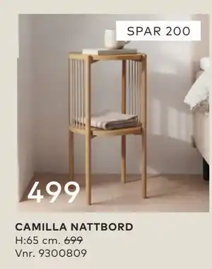 Skeidar CAMILLA NATTBORD tilbud
