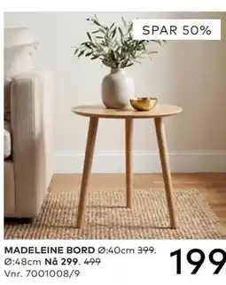 Skeidar MADELEINE BORD tilbud