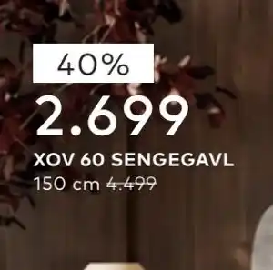 Skeidar XOV 60 SENGEGAVL tilbud