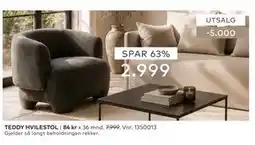 Skeidar TEDDY HVILESTOL tilbud