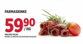 Jacobs Parmaskinke tilbud