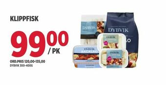 Jacobs Klippfisk tilbud