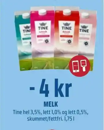 Coop Obs Melk tilbud