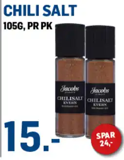 Price Lagerbutikk Jacobs Chili Salt tilbud
