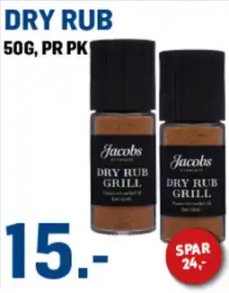 Price Lagerbutikk Jacobs Dry Rub Grill tilbud
