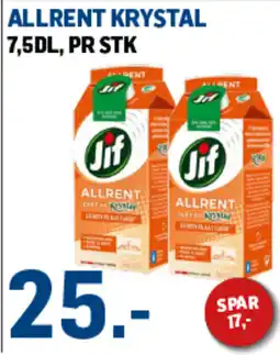 Price Lagerbutikk Jif Allrent Krystal tilbud