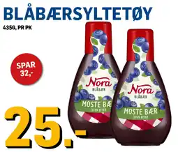 Price Lagerbutikk Nora blåbærsyltetøy tilbud