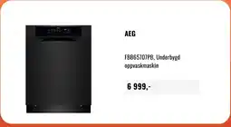 Skousen Aeg fbb65707pb underbygd oppvaskmaskin tilbud