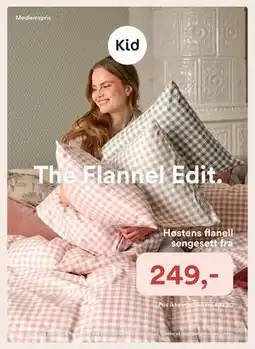 Kid Interiør Høstens flanell sengesett, Medlemspris tilbud