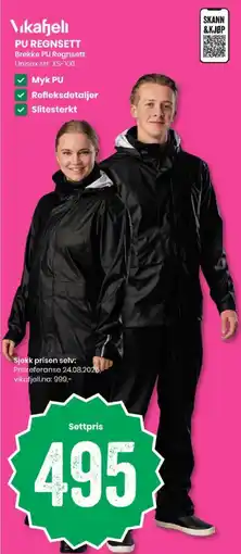 Sport Outlet Vikafjell PU Regnsett tilbud