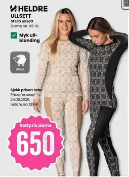 Sport Outlet Heldre Stella ullsett tilbud