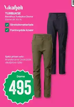 Sport Outlet Vikafjell Turbukse Dame tilbud