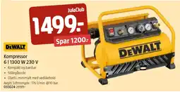 Jula DeWalt kompressor 6 tilbud