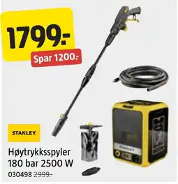 Jula Stanley høytrykksspyler tilbud