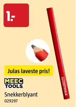 Jula Meec tools snekkerblyant tilbud