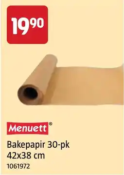 Jula Menuett Bakepapir tilbud