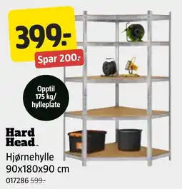 Jula Hard Head Hjørnehylle tilbud