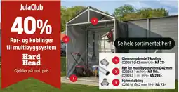 Jula Hard Head rør- og koblinger til multibyggsystem tilbud