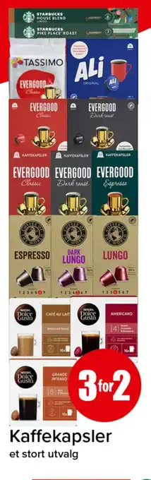 Spar Kaffekapsler tilbud