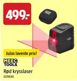 Jula Meec tools rød krysslaser tilbud