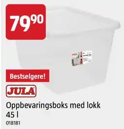 Jula Jula oppbevaringsboks med lokk tilbud