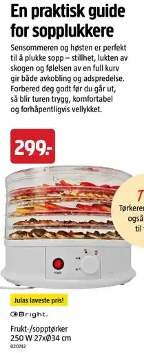Jula Bright Frukt-/sopptørker tilbud
