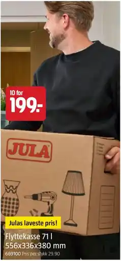 Jula Jula flyttekasse tilbud