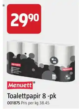 Jula Menuett Toalettpapir tilbud