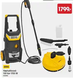 Jula Stanley høytrykksvask 130 bar 1700 W tilbud