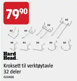 Jula Hard Head Kroksett til verktøy tavle tilbud