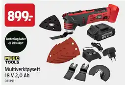 Jula MeeC Tools Multiverktøysett 18 V 2,0 Ah tilbud