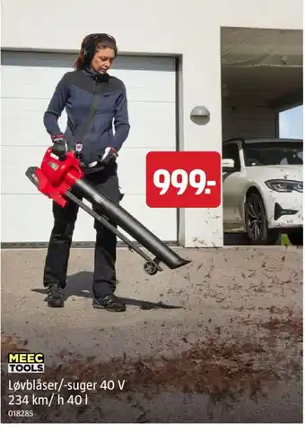 MeeC Tools Løvblåser/-suger 40 V