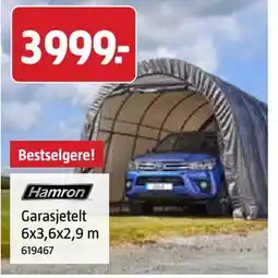 Jula Garasjetelt 6x3,6x2,9 m tilbud