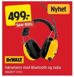Jula Hørselvern med Bluetooth og radio tilbud
