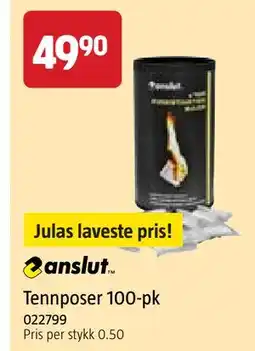 Jula anslut Tennposer 100-pk tilbud