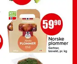 Spar Norske plommer tilbud