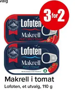 Spar Makrell i tomat tilbud