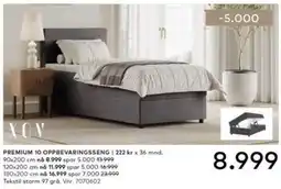 Skeidar XOV premium 10 oppbevaringsseng tilbud