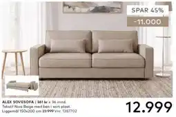 Skeidar Alex sovesofa tilbud