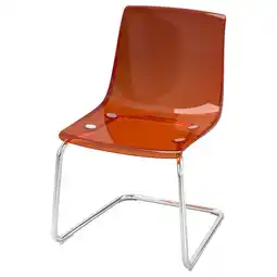 IKEA Tobias Stol, rødbrun/forkrommet tilbud